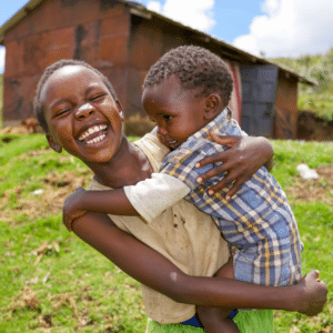 Children laughing together