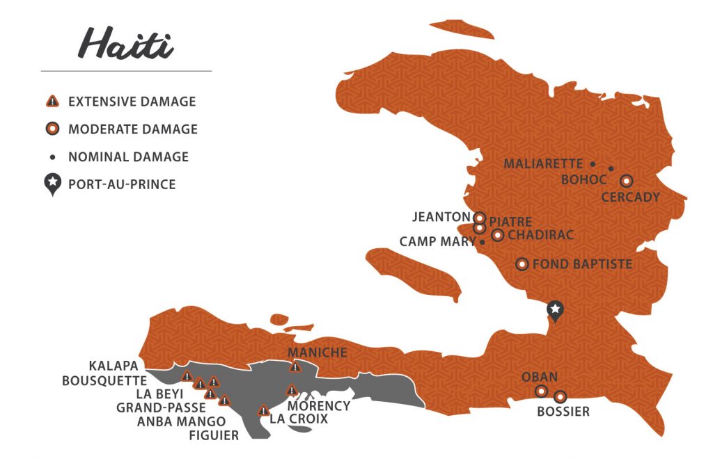 410 Bridge communities in Haiti. 