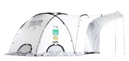 We'll use ShelterBox tents, like this one, as classrooms. 