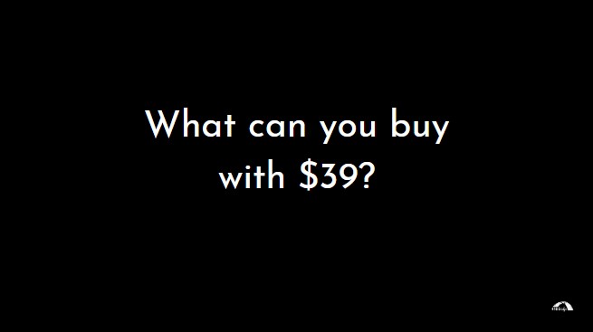 What does your $39 do?